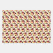 Autumn Burgundy and Orange Floral Geschenkpapier Set (Vorderseite 2)
