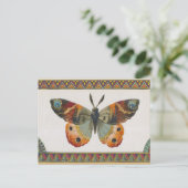 Autumn Butterfly Postcard Postkarte (Stehend Vorderseite)