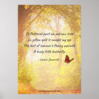 Autumn Butterfly von Laura Jaworski Poster
