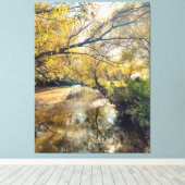 Autumn by the river leinwanddruck (Insitu (Holzboden))