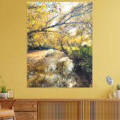 Autumn by the river leinwanddruck (Insitu (Wohnzimmer))