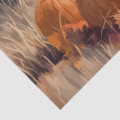 Autumn Calf unter Pumpkins Decoupage Seidenpapier (Ausschnitt)