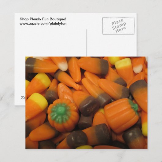 Autumn Candy Corn Postcard Postkarte (Vorne/Hinten)