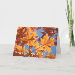 AUTUMN CARD Süßeste Oma anpassen Feiertagskarte