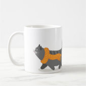 Autumn Cat & Pumpkins Kaffeetasse (Links)