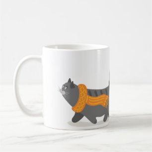 Autumn Cat & Pumpkins Kaffeetasse