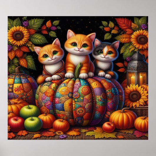 Autumn Cats Poster (Vorne)