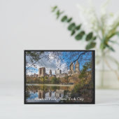 Autumn Central Park, New York City Custom Text Postkarte (Stehend Vorderseite)