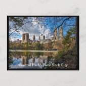Autumn Central Park, New York City Custom Text Postkarte (Vorderseite)