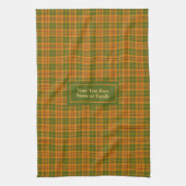 Autumn Checkered Dish Towel Personalized Gift Idea Geschirrtuch (Vertikal)