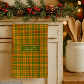 Autumn Checkered Dish Towel Personalized Gift Idea Geschirrtuch