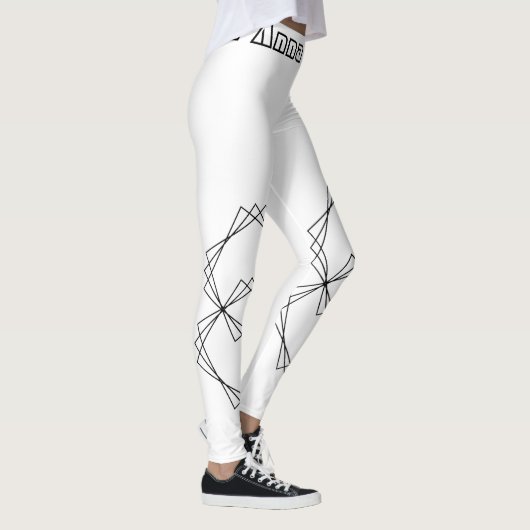 Autumn Chic Abstract Pattern Leggings for Women (Rechts)