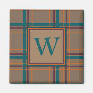 Autumn Chic Kariert Magnet