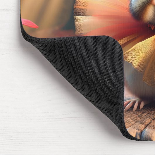 Autumn Chipmunk eine Tutu tragen Mousepad (Ecke)