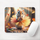 Autumn Chipmunk eine Tutu tragen Mousepad (Mit Mouse)