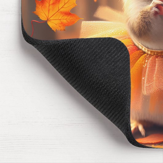 Autumn Chipmunk mit Tutu und Herz Mousepad (Ecke)
