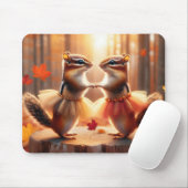 Autumn Chipmunks tanzen Mousepad (Mit Mouse)