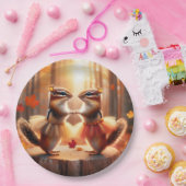 Autumn Chipmunks tanzen Pappteller (Party)