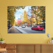 Autumn Cityscape Street Leinwanddruck (Insitu (Wohnzimmer))