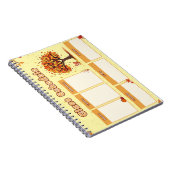 Autumn Class Schedule with Cute Fall Illustrations Notizblock (Rechte Seite)