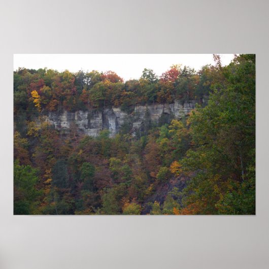 Autumn Cliffside Foto Poster (Vorne)