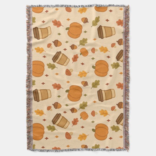 Autumn Coffee Decke (Vorderseite Vertikal)