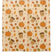 Autumn Coffee Duschvorhang (Vorderseite)