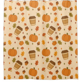 Autumn Coffee Duschvorhang