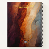 Autumn color fabrics design spiral notebook notizblock (Rückseite)