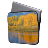 Autumn Colored Aspen Trees Laptopschutzhülle (Vorderseite Links)