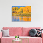 Autumn Colored Aspen Trees Leinwanddruck (Insitu (Wohnzimmer))