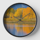 Autumn Colored Aspen Trees Uhr (Vorderseite)