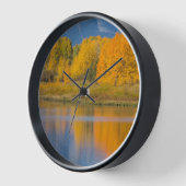 Autumn Colored Aspen Trees Uhr (Winkel)