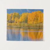 Autumn Colored Aspen Trees Wandteppich (Vorderseite (Horizontal))