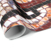 Autumn Colored Roman Mosaic Geschenkpapier (Rolleneckpunkt)