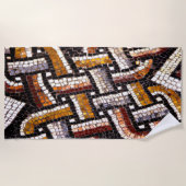 Autumn Colored Roman Mosaic Strandtuch (Vorderseite)