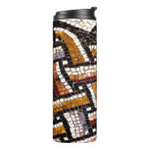 Autumn Colored Roman Tile Mosaik Thermosbecher (Nach links gedreht)