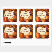 Autumn Colors Pumpkin Patch Custom Sticker (Blatt)