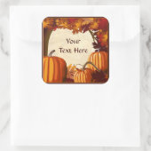 Autumn Colors Pumpkin Patch Custom Sticker (Tasche)