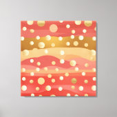 Autumn coloured Dunes with polka dot snow Leinwanddruck (Vorderseite)