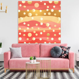 Autumn coloured Dunes with polka dot snow Leinwanddruck