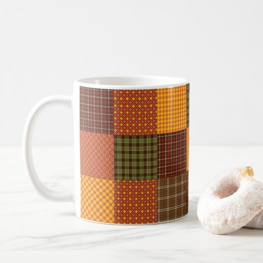 Autumn Comfort Quilt Kaffeetasse (Mit Donut)