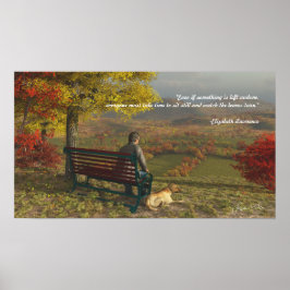 Autumn Companies Poster mit inspirierendem Zitat