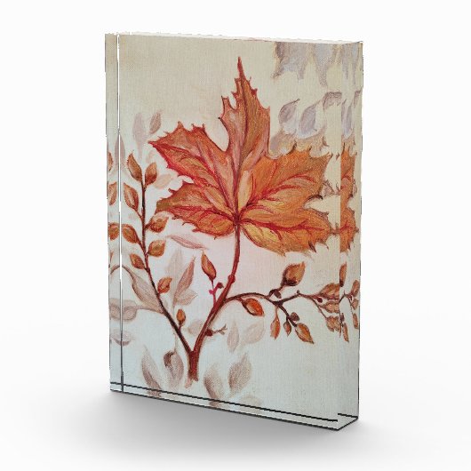 Autumn cooper vine leaf fotoblock (Rechts)