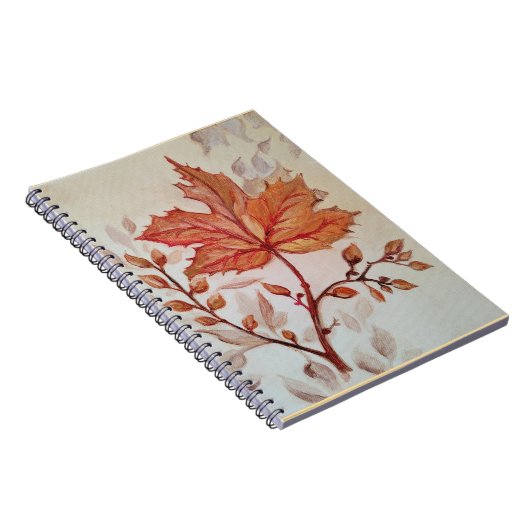 Autumn cooper vine leaf notizblock (Rechte Seite)