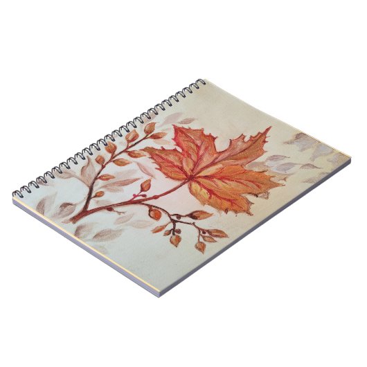 Autumn cooper vine leaf notizblock (Linke Seite)