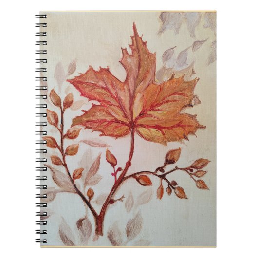 Autumn cooper vine leaf notizblock (Vorderseite)
