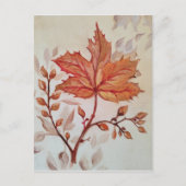 Autumn cooper vine leaf postkarte (Vorderseite)