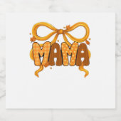 Autumn Coquette Mama - Cosy Fall Aesthetic with Bo Schaumweinetikett (Einzelnes Label)