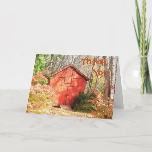 Autumn Corn Crib Danke Karte
